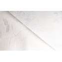 Biały obrus - kwiaty - podkład kopertowy 250x140