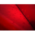 Tkanina obrusowa - czerwona - drobne listki
