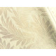 Kremowy obrus - Ząbek 160 x 120 (duże liście)