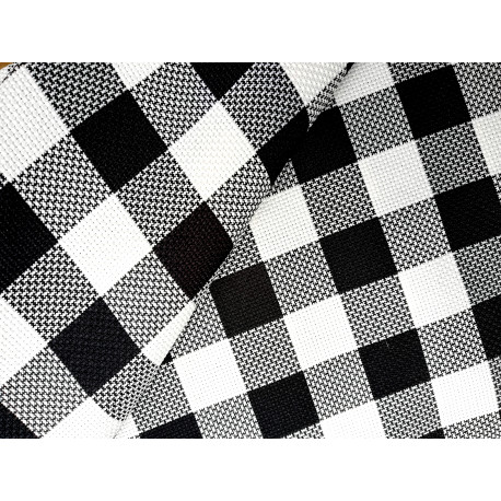 Kratka - biało-czarna 2,50 x 2,50 cm