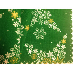 Serwetki obrusowe świąteczne x 4 - zielono-biała