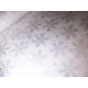 Tkanina obrusowa - świąteczna - biało- srebrne śnieżynki