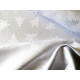 Tkanina obrusowa - świąteczna,dekoracyjna bialo-srebrna choinki