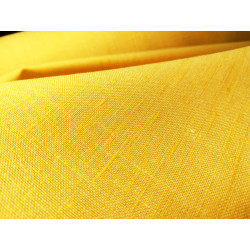 Tkanina lniana - ciepły żółty