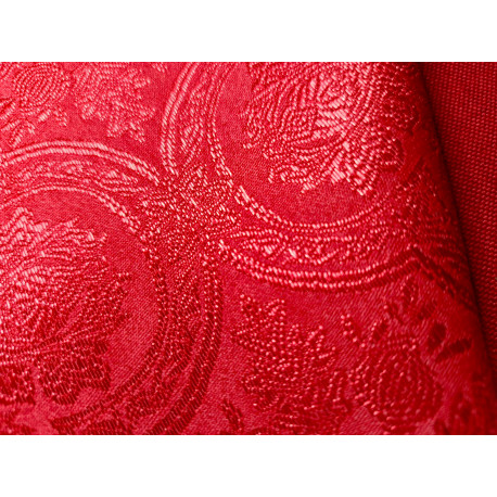 Tkanina ornatowa - czerwona kolor 5154