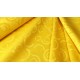 Obrusowa tkanina - kółka - żółta